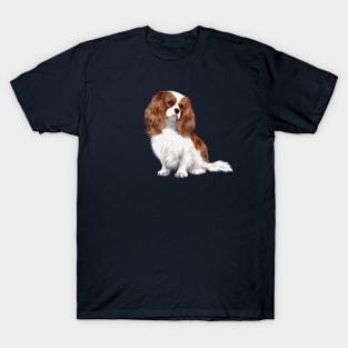 A Blenheim Cavalier King Charles Spaniel - Just the Dog T-Shirt